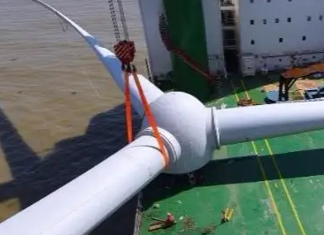 扁平吊装带用于海上风机起吊作业