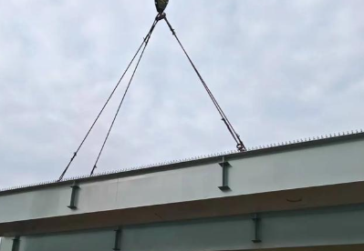济微高速钢丝绳索具用于钢箱梁吊装作业
